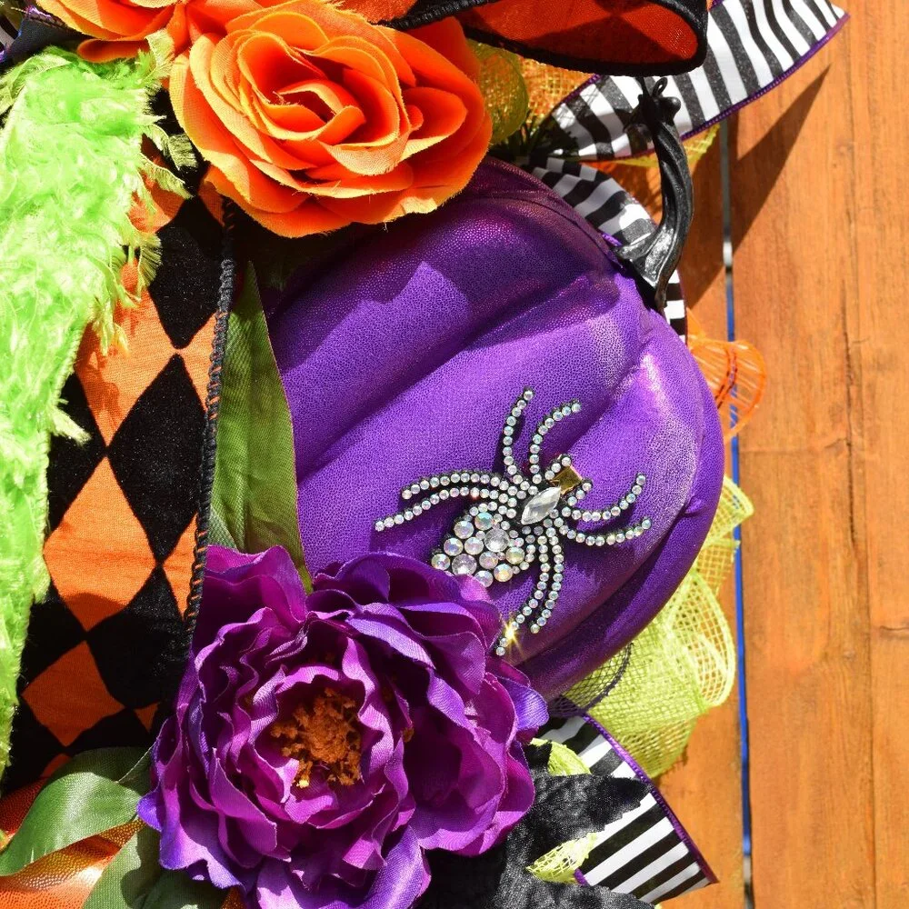Halloween Wreath, Halloween Door Wreath, Halloween Front Door Wreath, Fall Decor